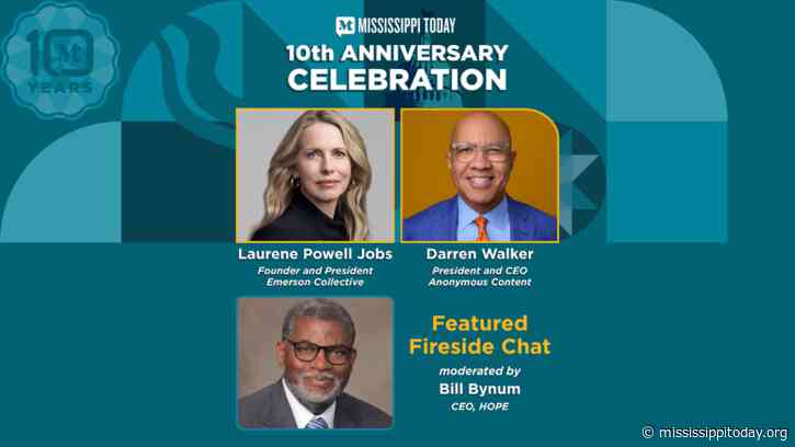 Laurene Powell Jobs and Darren Walker are keynote speakers for Mississippi Today 10th anniversary event