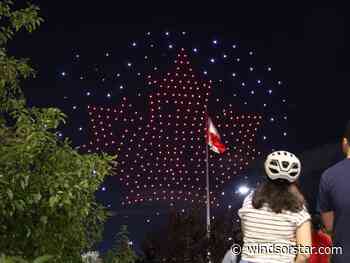 Hundreds of drones light up Windsor sky with Canadian pride