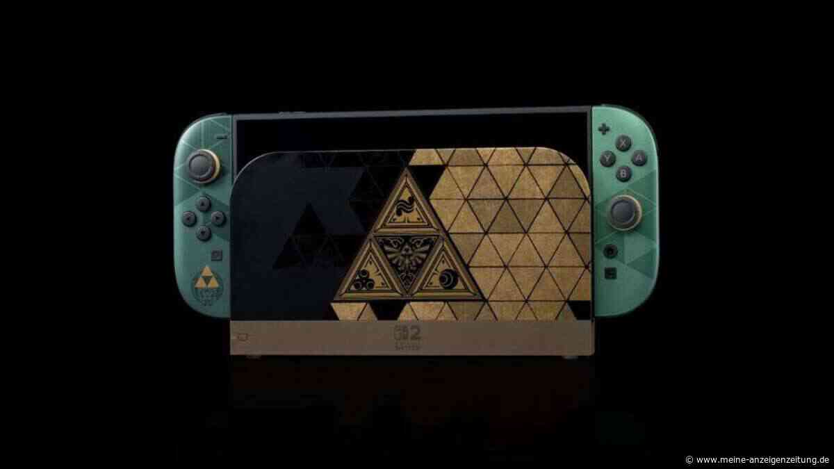 Nintendo Switch 2 Konsole und Pro Controller im „The Legend of Zelda“-Design angekündigt