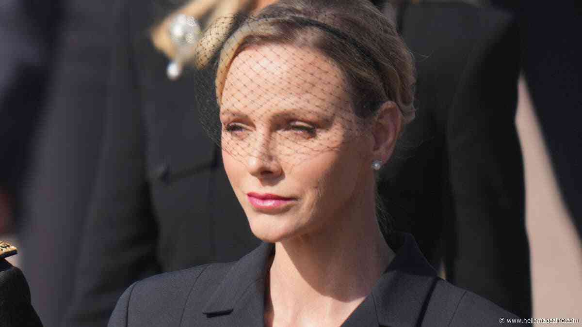 Princess Charlene 'visually disappears' in elegant mourning veil