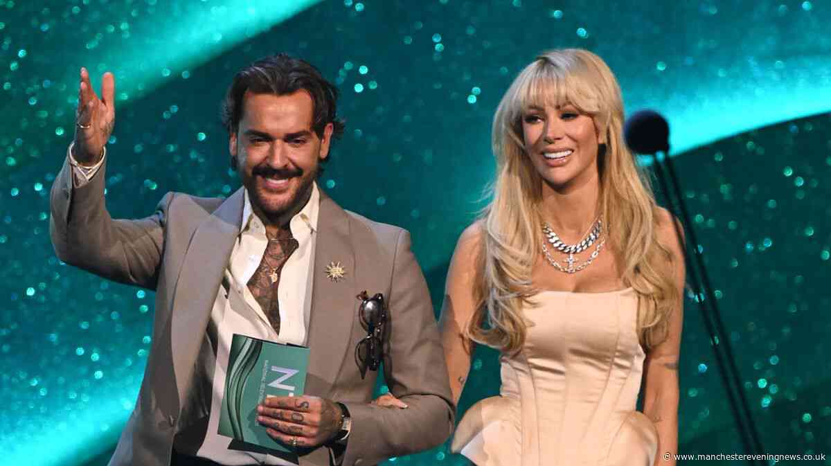 Olivia Attwood and Pete Wicks poke fun at each other at National Television Awards after red carpet kiss