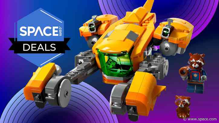 Now 40% off, it's your last chance to grab this retired Lego Marvel Baby Rocket Raccoon's Ship, including the most adorable Lego figure ever