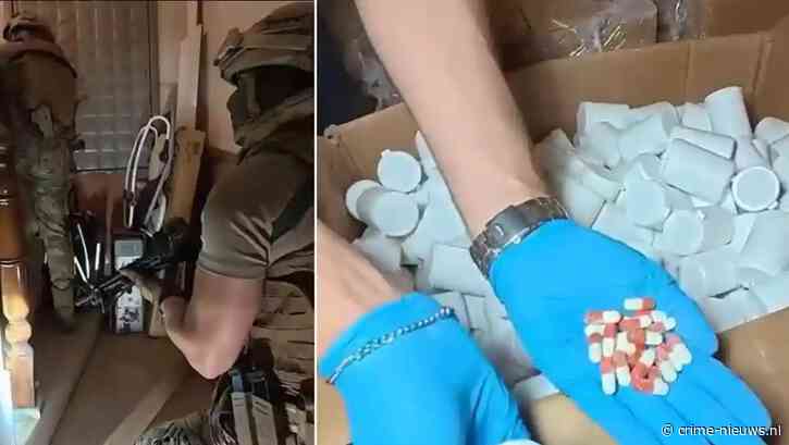 850.000 pillen en grote partijen wiet, cocaïne en meth gepakt bij inval in enorme Turkse pillenfabriek