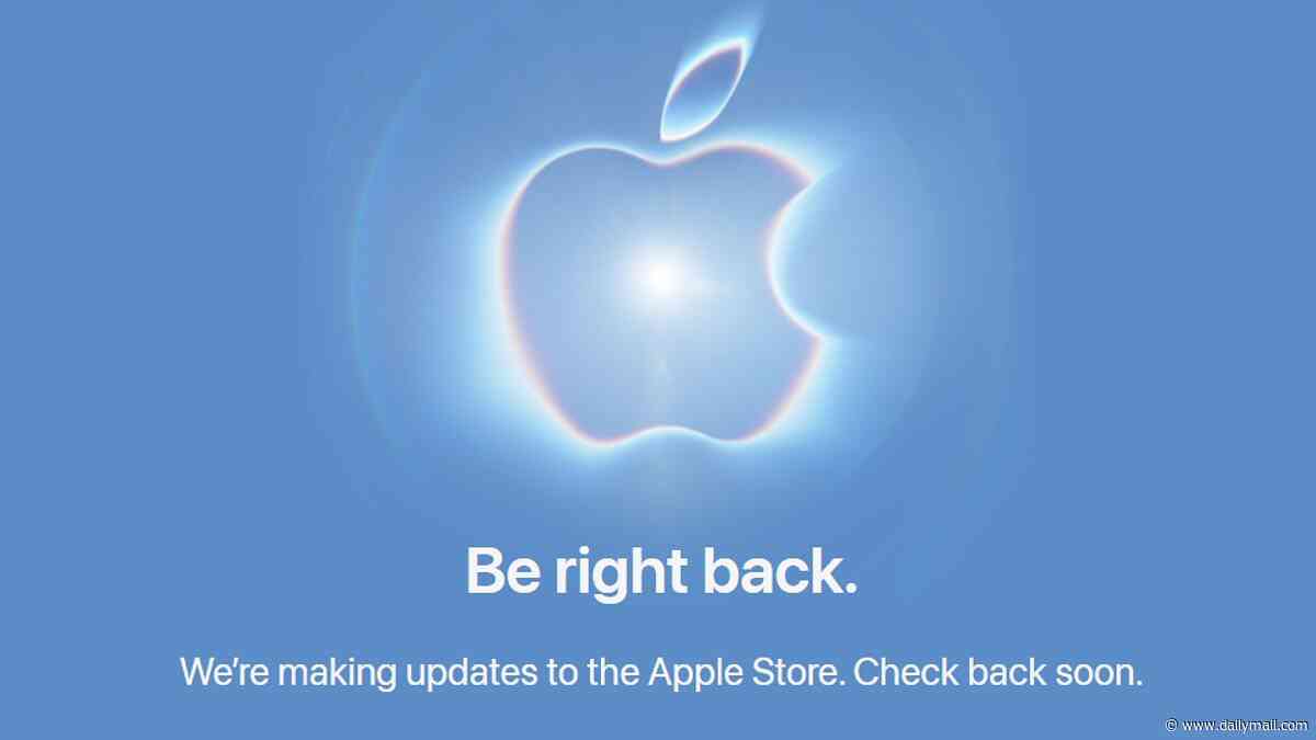 Apple Store goes DOWN ahead of the 'surprise and shine' event - raising hopes the tech giant could launch new products, including the foldable iPhone Ultra