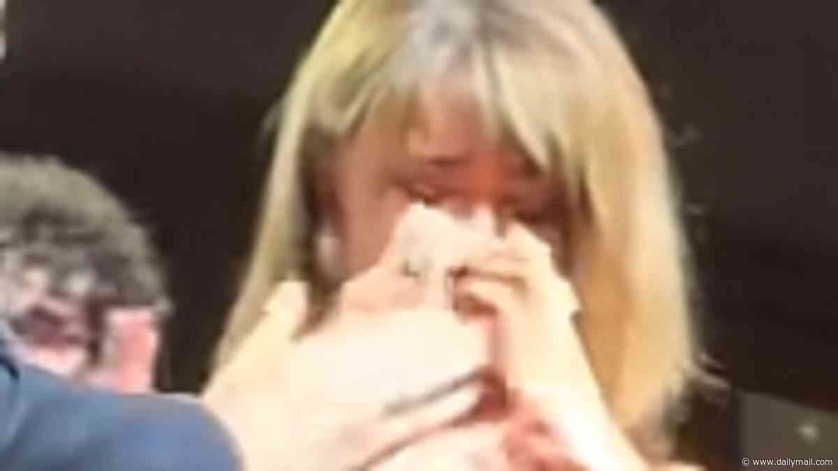 Penelope Cruz is comforted by husband Javier Bardem as she breaks down in uncontrollable sobs during 15-minute standing ovation at the Venice Film Festival premiere of Bunker