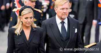 In beeld: Koning Willem-Alexander, Máxima en Amalia aanwezig bij uitvaart geliefde Noorse koning Harald