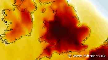 UK weather maps show 28C heat surge within days as 24 counties reach 27C or more