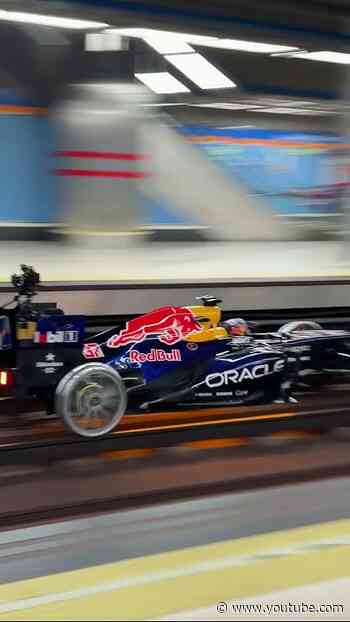 There's no need to imagine 😉 This is Madrid: On Rails 🚇 #F1 #RedBullRacing #SpanishGP