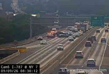 Route 7 crash closes lanes at Hoosick Street bridge