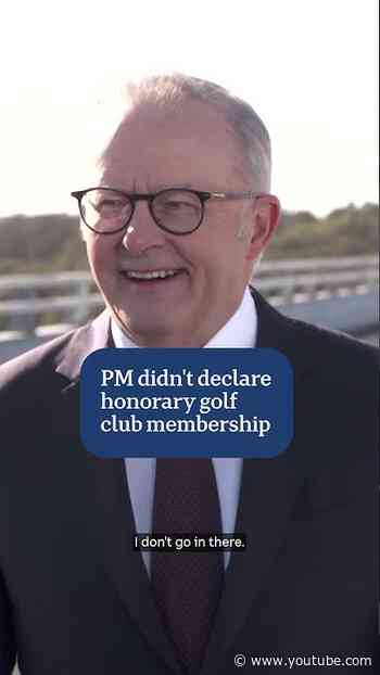 PM didn't declare honorary golf club membership | ABC NEWS