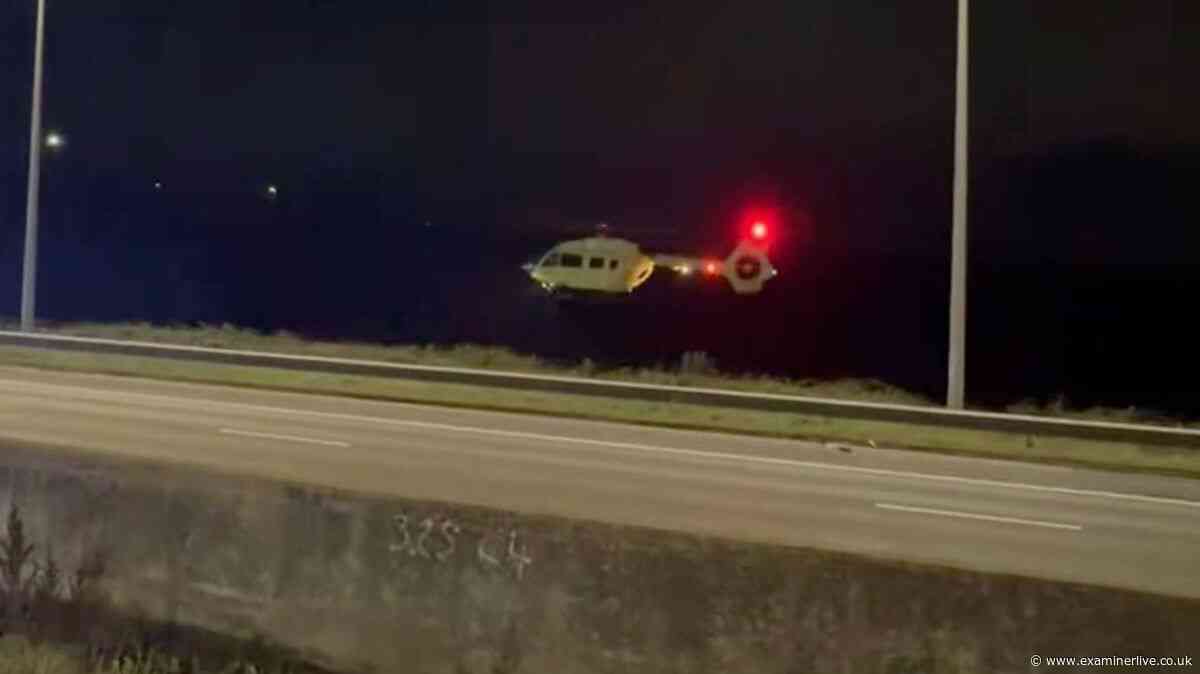 Woman, 33, dies after falling from M62 bridge in West Yorkshire