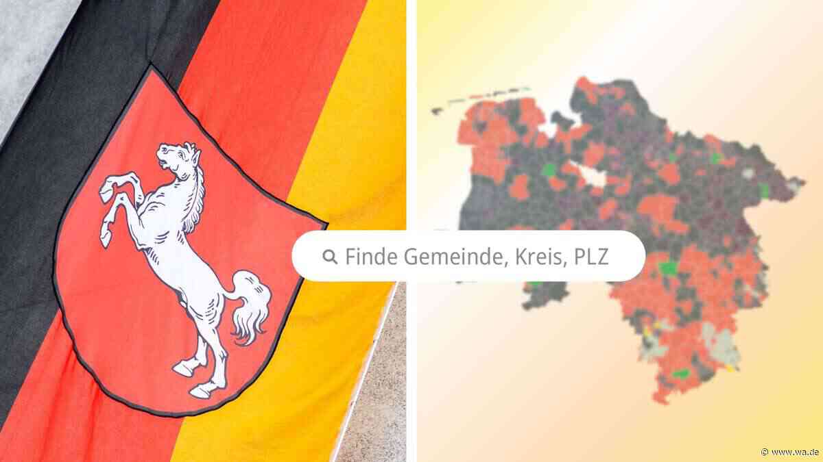 Live-Karte für Gemeinden und Kreise: Alle Ergebnisse der Kommunalwahlen Niedersachsen