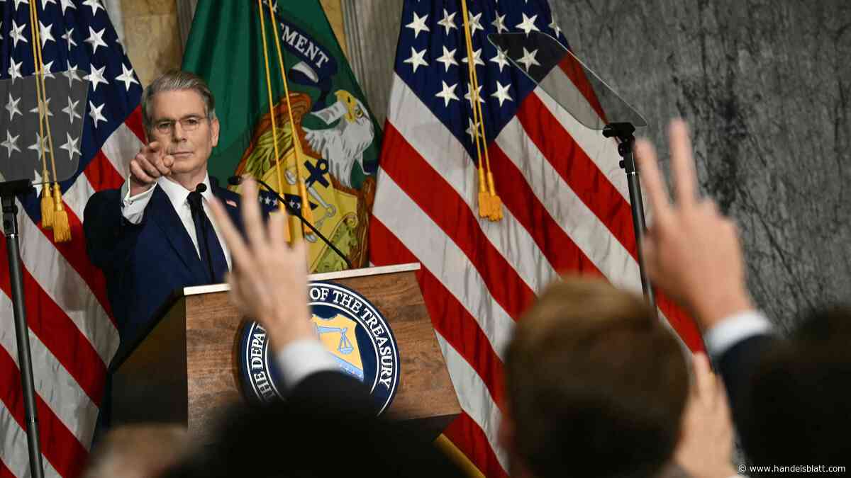 Investoren: US-Finanzminister Scott Bessent mahnt Spekulanten: „Ich bin die Bank“