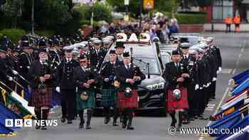 Hundreds line the streets for funeral of PC killed in wrong way crash on A66
