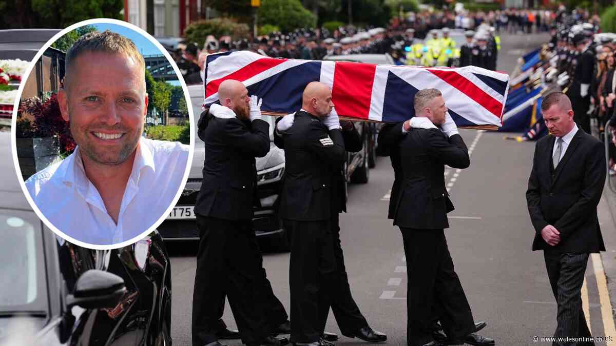 PC Matthew Blades' family pay tribute to 'superhero' at funeral after A66 crash death