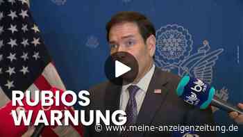 Rubio in Kolumbien: USA erhöhen Druck auf Iran