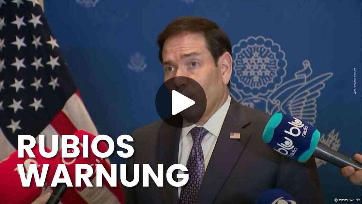 Rubio in Kolumbien: USA erhöhen Druck auf Iran fort