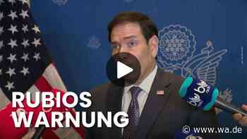 Rubio in Kolumbien: USA erhöhen Druck auf Iran fort