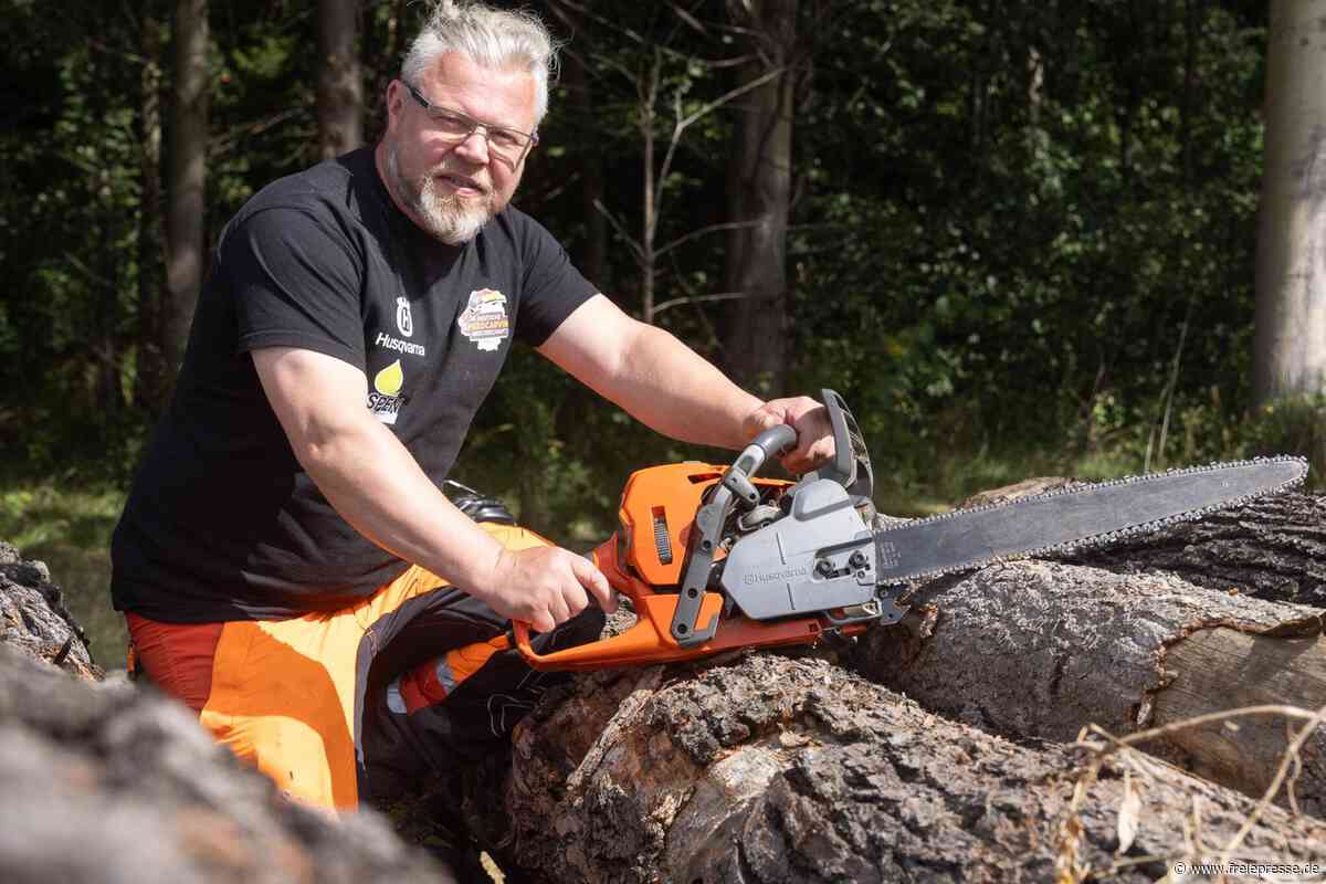 Dorf im Erzgebirge erwartet Tausende Gäste: Kettensägenschnitzer kämpfen um Meistertitel