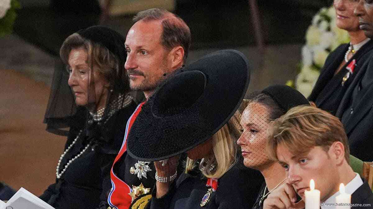 Uncomfortable moment King Harald's funeral is interrupted by phone ringing - watch
