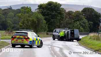 Seven people taken to hospital after A96 crash