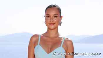 Alexandra Leclerc sizzles in ultra-plunging lingerie as she announces major news