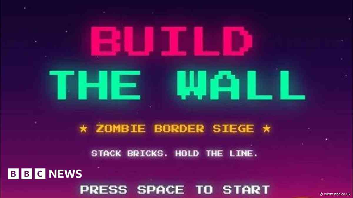 White House pulls Tetris-style 'Build The Wall' game after copyright concern