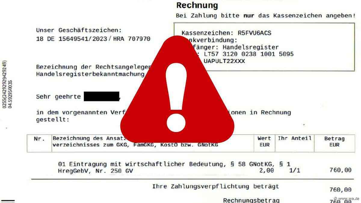 Gefälschte Rechnungen im Umlauf: Handwerkskammer warnt vor Betrugsmasche
