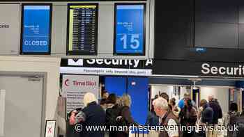 Passengers miss early morning flight after two hour security wait caused by Manchester Airport 'backlog'