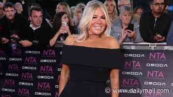 EastEnders star Letitia Dean shows off her slimline figure as she grabs a quick drink with co-stars Jacqueline Jossa and Kellie Bright on NTAs night