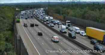 RECAP as M25 traffic builds after reported car fire closes lane in Surrey