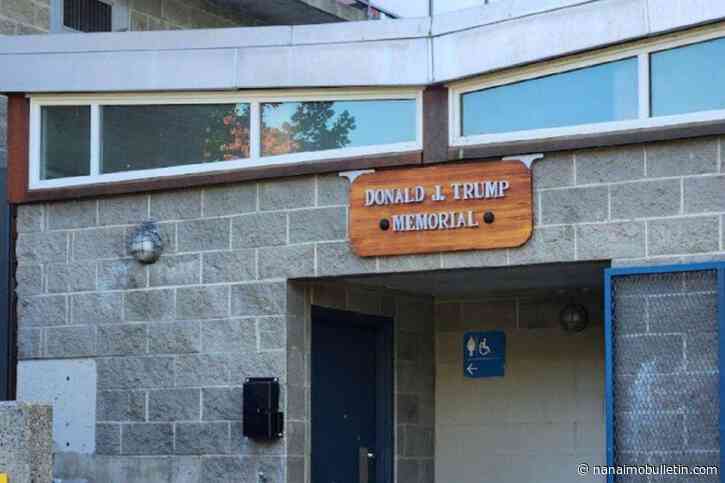 ‘Donald J. Trump Memorial’ bathroom plaque removed by City of Victoria