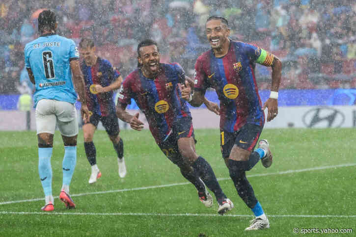 🔴 Barcelona fire stunning early goal vs Feyenoord; Stuttgart-Viking level