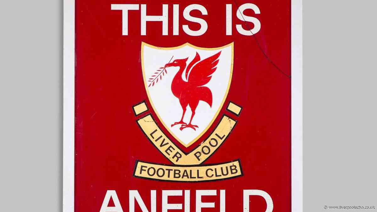 Liverpool's original 'This Is Anfield' sign sells for nearly eight times guide price