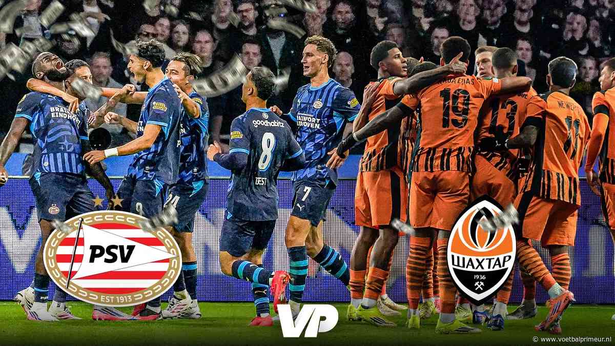 Marktwaarden: het verschil tussen PSV en Shakhtar Donetsk bedraagt ruim 95 miljoen