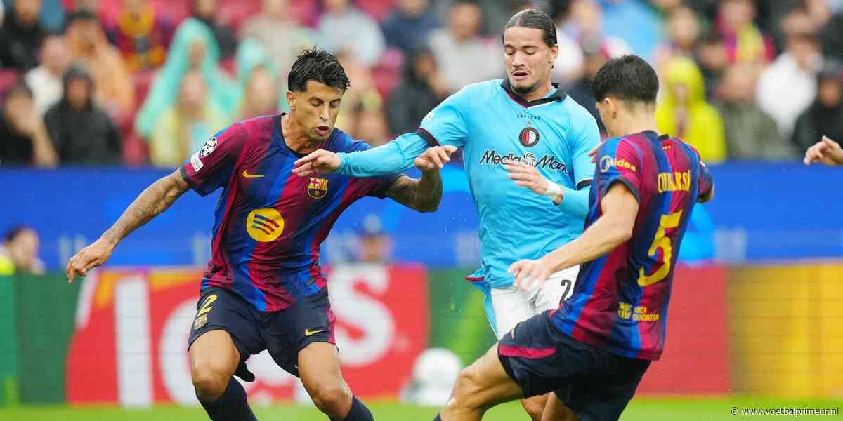 Feyenoord-fans razend na discutabel moment tegen Barcelona: 'Wat moet hij dan...'