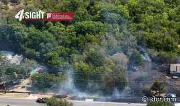 Crews battle grassfire in NE Oklahoma City