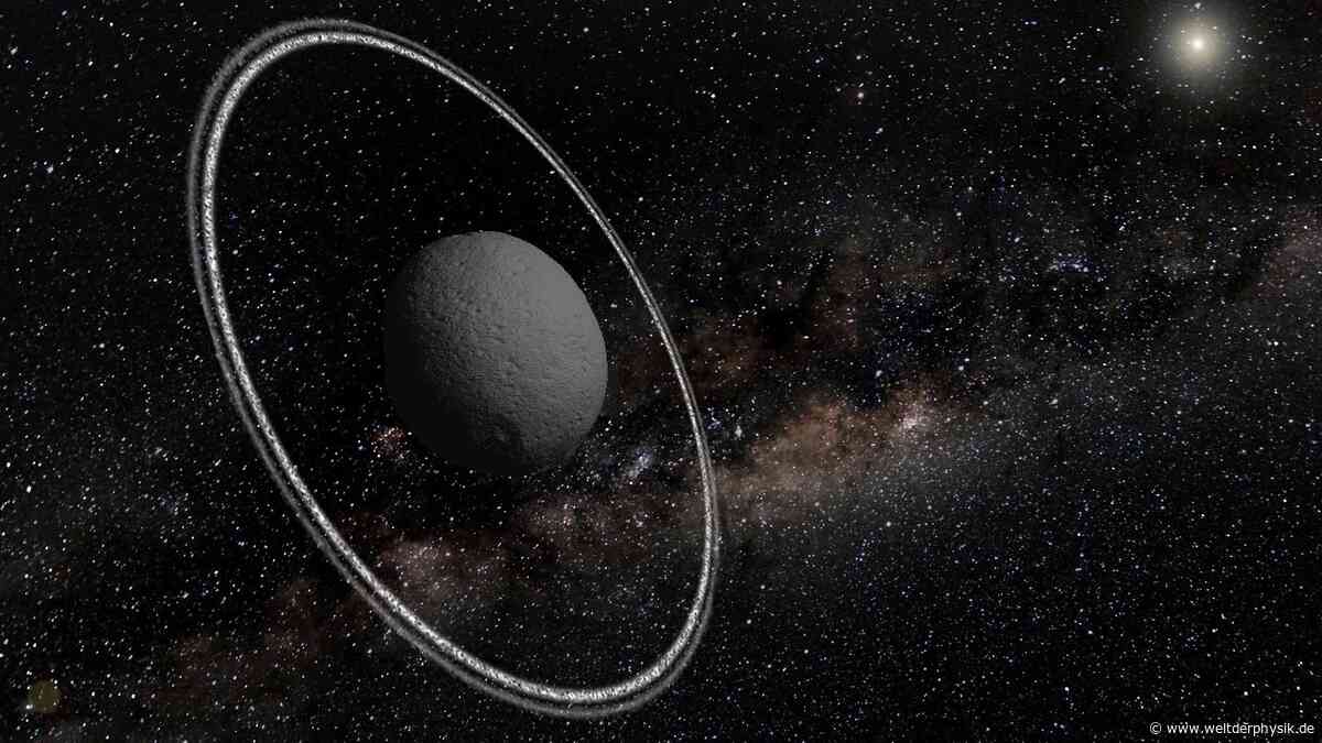 Ringe um einen Asteroiden verändern sich
