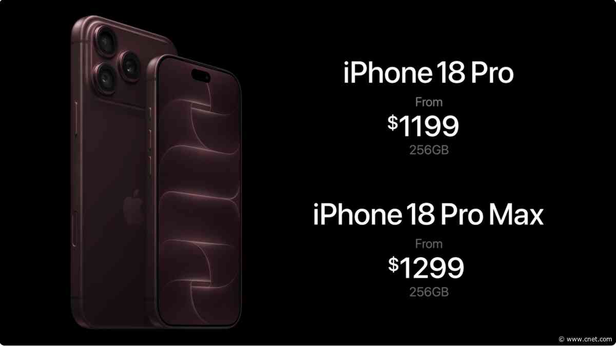 iPhone 18 Pro and 18 Pro Max Prices Jump by $100