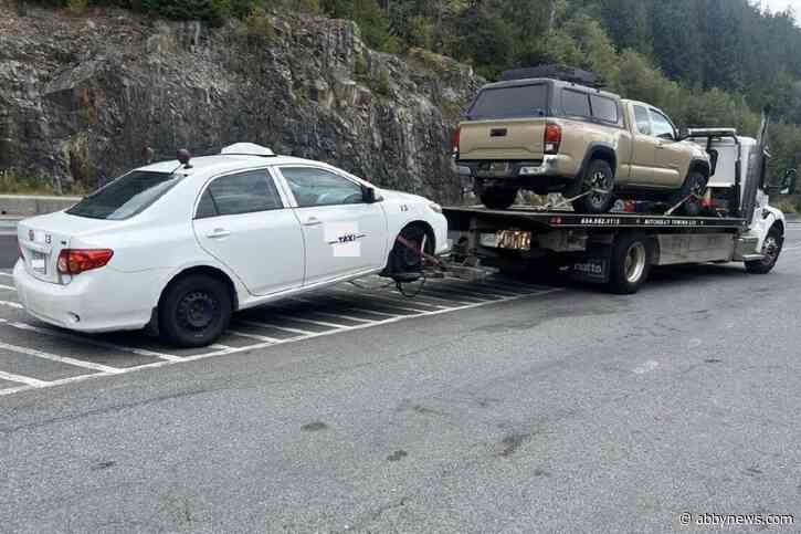 Taxi impounded for going 133 km/h in an 80 zone on B.C.’s Sea to Sky Highway