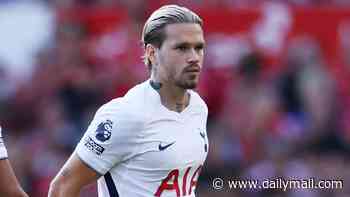 Tottenham suffer huge blow as Mykhailo Mudryk is ruled out for up to two months with ankle injury - four days after playing for first time in almost two years after drugs ban