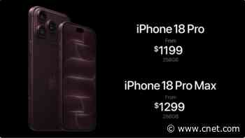 iPhone 18 Pro and 18 Pro Max Prices Jump by $100