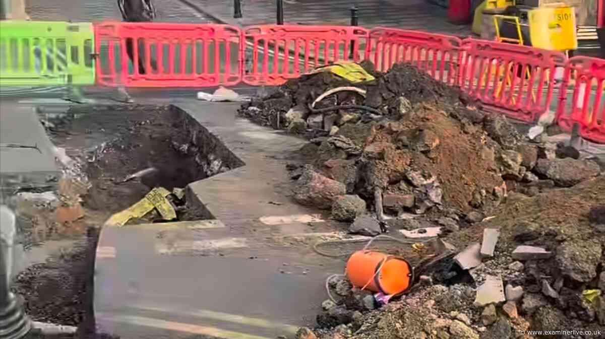 Honley in gridlock chaos as 'big hole' leaves village road shut for days