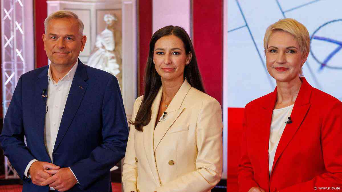 TV-Duell bei ntv: Schwesig greift AfD-Kandidaten an - Holm spricht wie CDUler