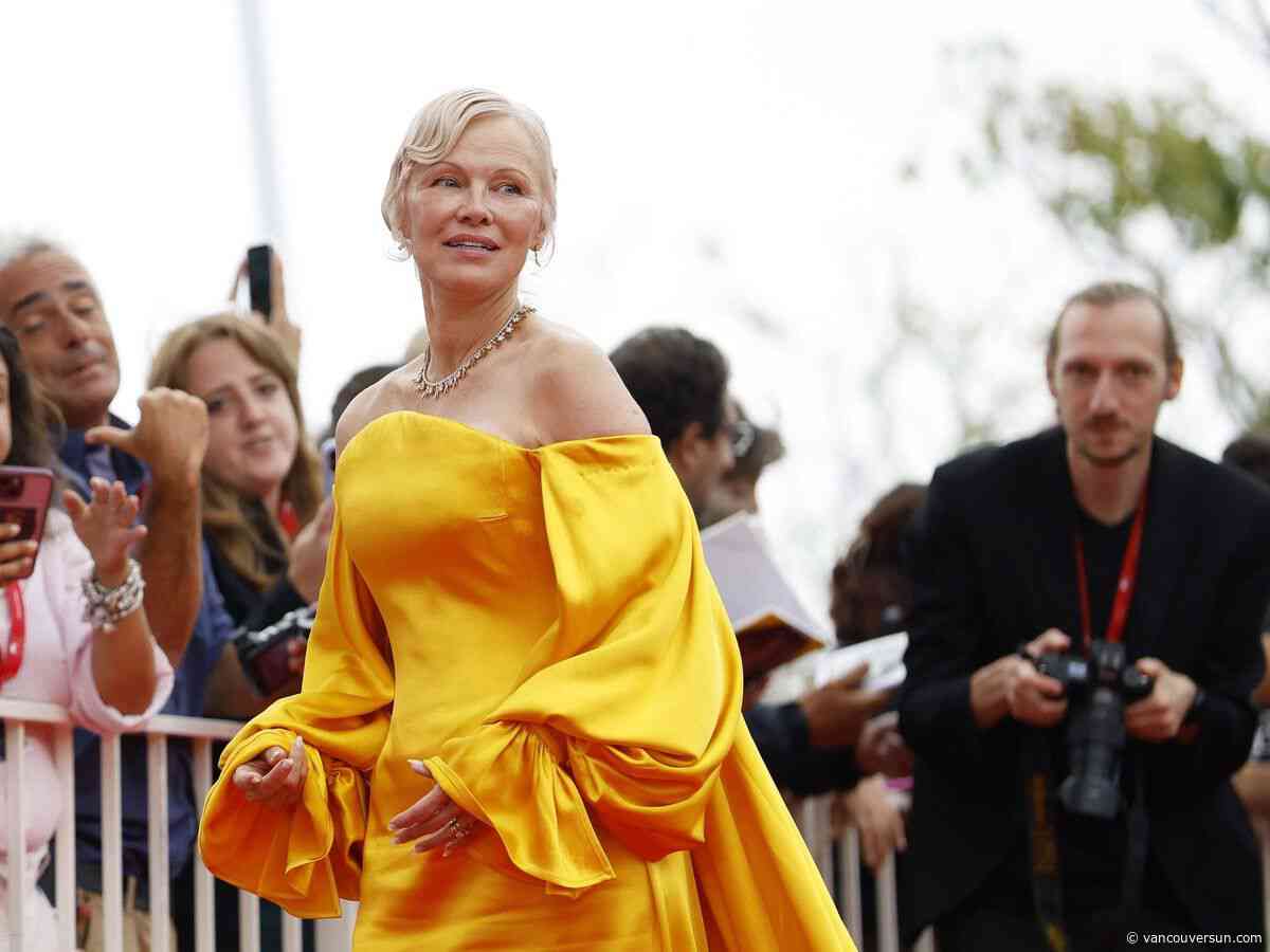 From Vancouver Island to Venice: Pamela Anderson sports a rainbow of looks on the red carpet