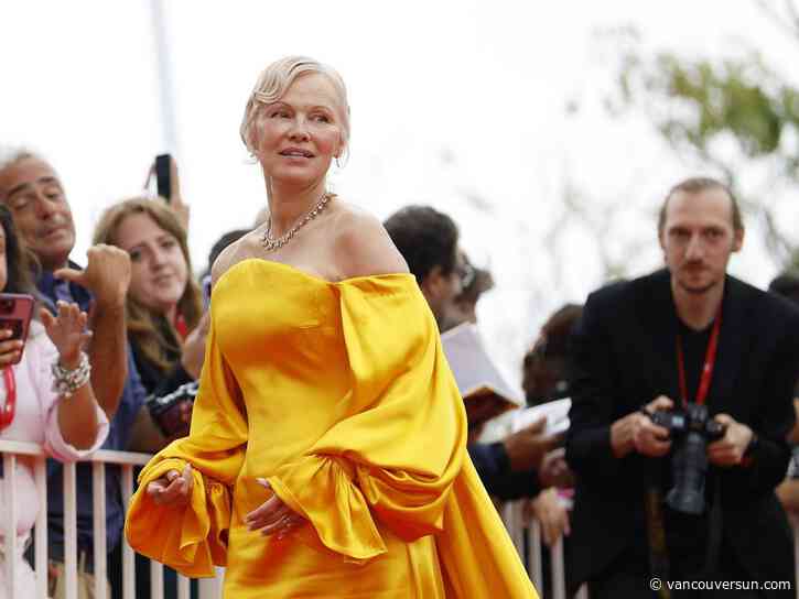 From Vancouver Island to Venice: Pamela Anderson sports a rainbow of looks on the red carpet