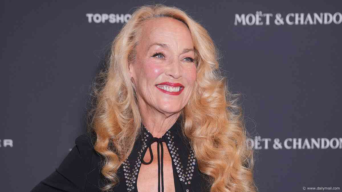 Jerry Hall, 70, wows in figure-hugging black dress as she joins Rosamund Pike and Simone Ashley in leading the stars at the ELLE Style Awards