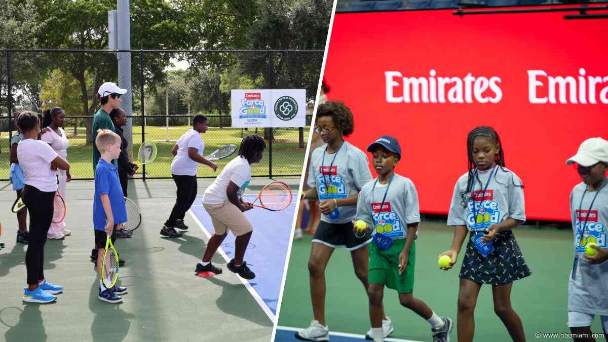 Sloane Stephens revitalizes tennis courts in her Miami Gardens community with USTA, Emirates