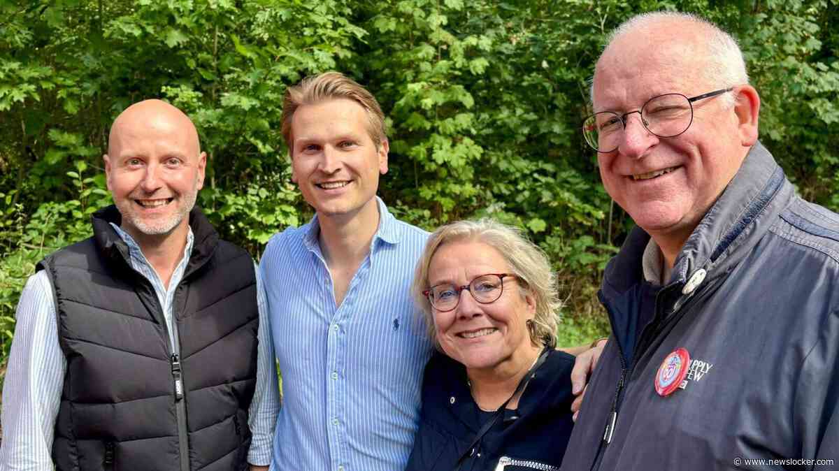 Kloten vliegen rond tijdens wedstrijd tussen prominenten op Twents landgoed