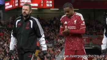 Bradley Barcola limps off on Anfield debut as Andoni Iroala handed Liverpool injury scare